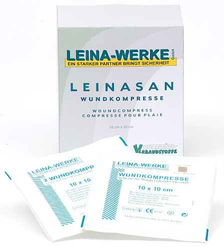 (2) Kompresse 10 x 10 cm